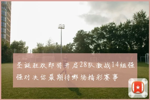 圣诞狂欢即将开启28队激战14组强强对决你最期待哪场精彩赛事