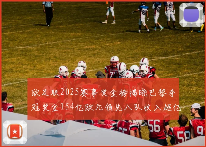 欧足联2025赛事奖金榜揭晓巴黎夺冠奖金154亿欧元领先八队收入超亿